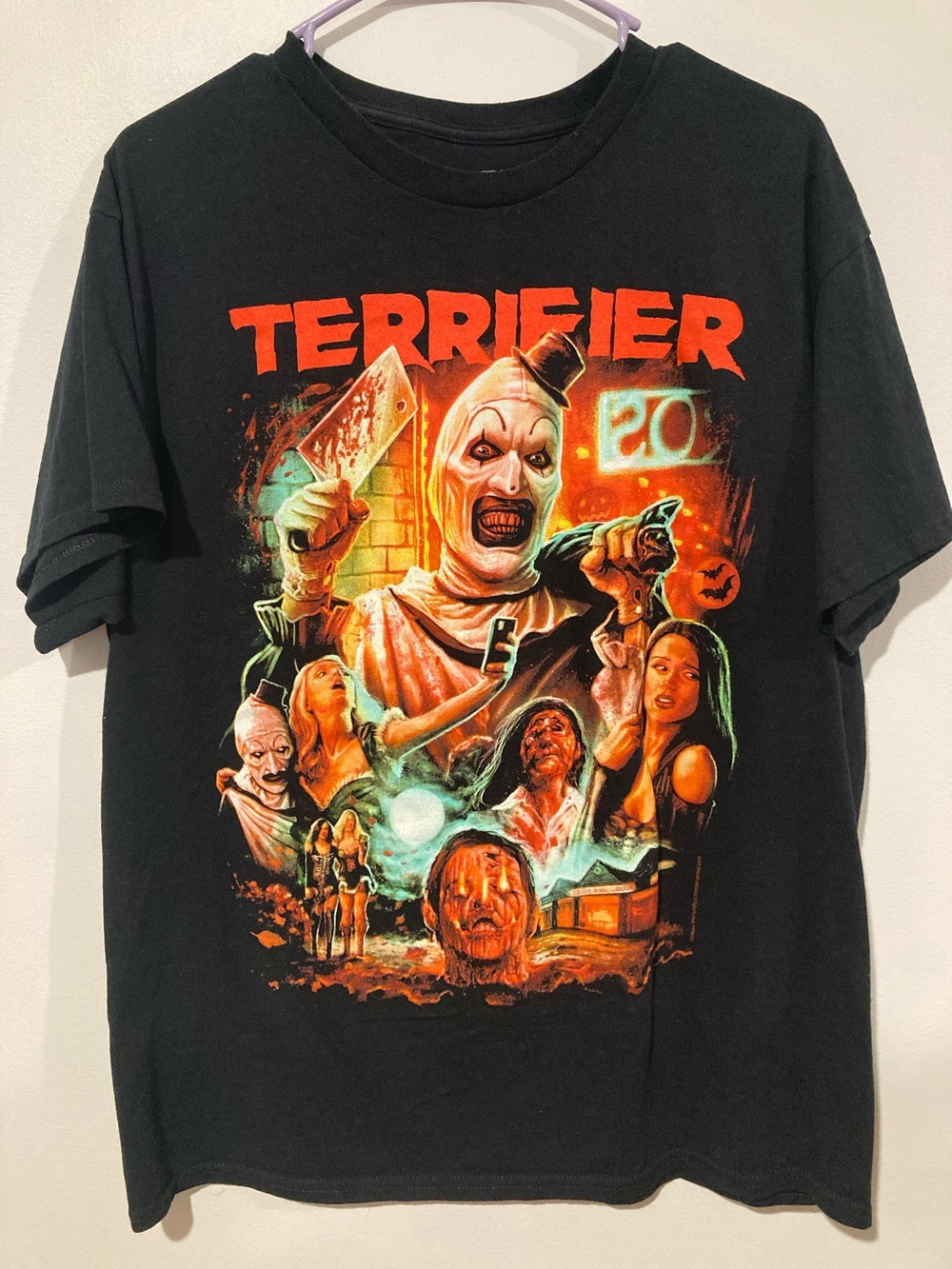 Terrifier Graphic Black  T-Shirt - Horror Movie Design